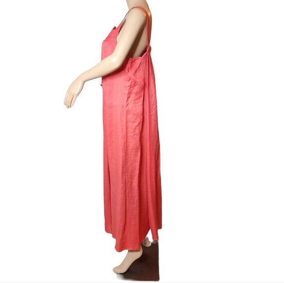 Max Studio 100% linen coral maxi dress. Women's size XL. - Picture 12 of 17